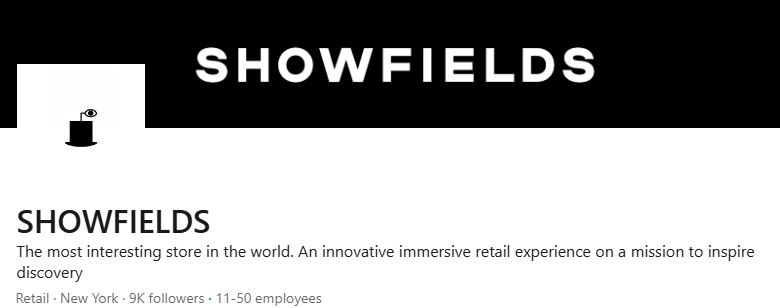 showfields nyc startup