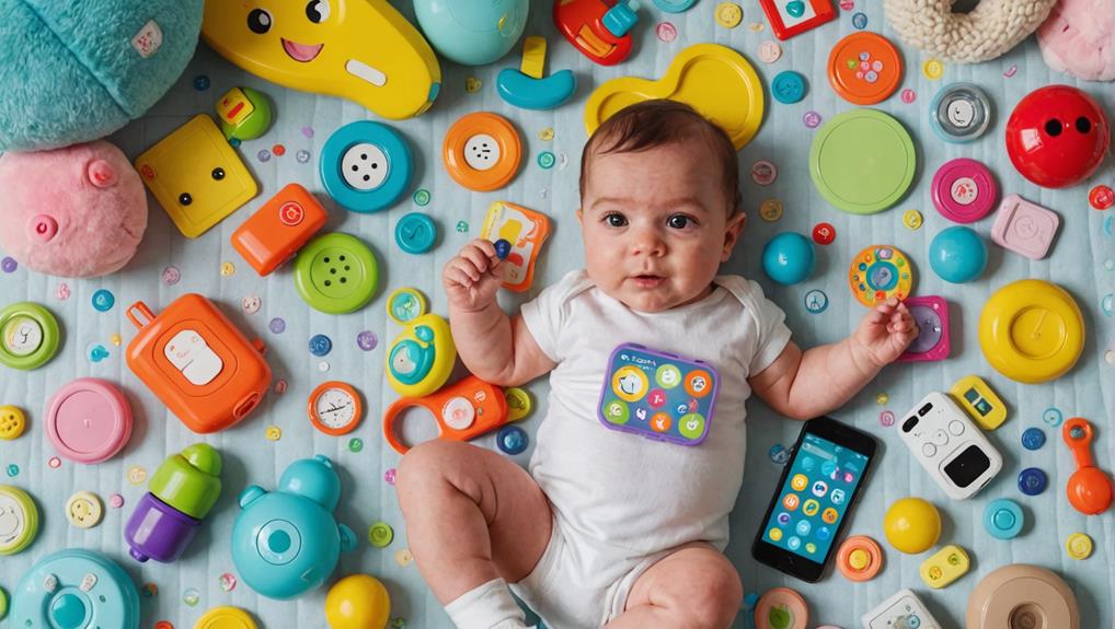 baby and smartphone toys